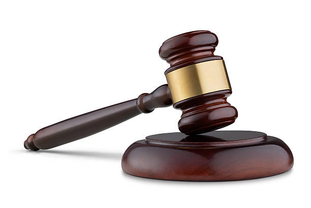 Gavel on desk - Symbol of justice